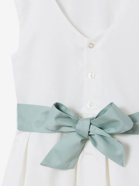 Occasion Wear Dress with Floral Print, for Girls light blue+pale pink+printed pink+printed white+white 