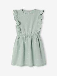 Girls-Frilly seersucker dress for girls 