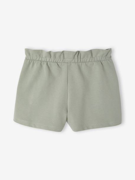 Pack of 2 Pairs of Shorts for Girls aqua green+navy blue+tangerine 