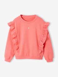 Girls-Fancy frill sweatshirt 