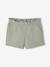 Pack of 2 Pairs of Shorts for Girls aqua green+navy blue+tangerine 