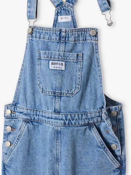 Girl's denim dungaree light blue 