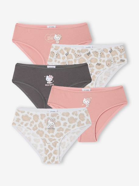 Pack of 5 Hello Kitty cotton briefs for girls blush 