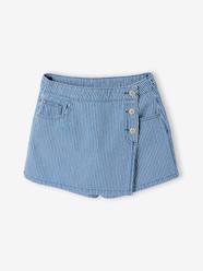 Girls-Striped girl's skort