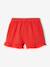 Girl's cotton gauze skort electric blue+red 