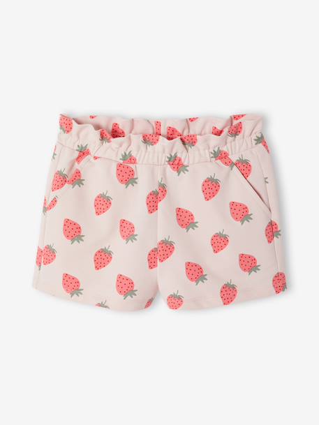 Pack of 2 Pairs of Shorts for Girls aqua green+navy blue+tangerine 
