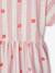 Girl's comfortable jersey dress striped blue+striped pink 