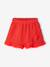 Girl's cotton gauze skort electric blue+red 