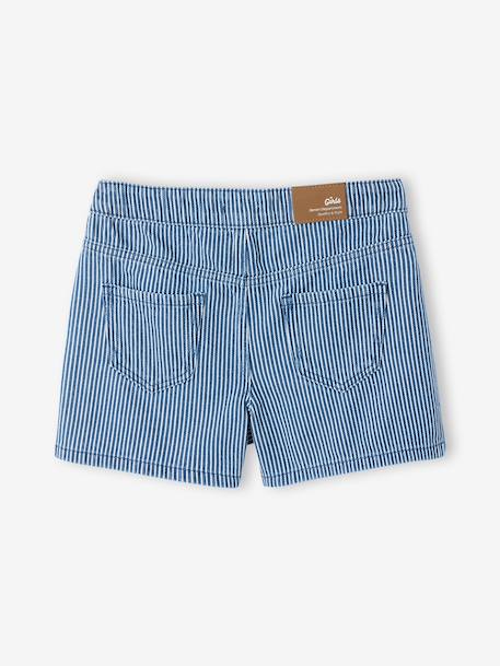 Striped girl's skort striped blue 