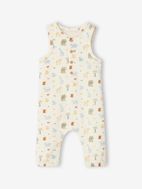 Set of baby sleepsuit and bandana ecru 