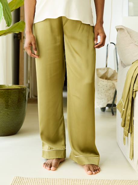 Nursing clothes bathrobe set olive 
