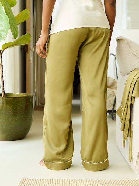 Nursing clothes bathrobe set olive 