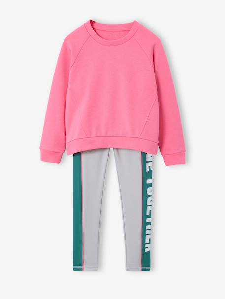 Girls' sweatshirt and leggings set marl grey 