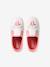 Elasticated Canvas Slippers for Children pale pink+printed pink+rose 