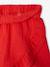 Girl's cotton gauze skort electric blue+red 