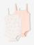 Pack of 2 girl's bodysuit with braces ecru 