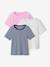 Pack of 3 ribbed T-shirts ecru 