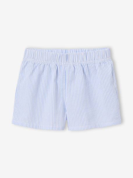 Short-sleeved pyjama playsuit to customise sky blue 