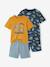 Pack of 2 dino pyjama shorts night blue 