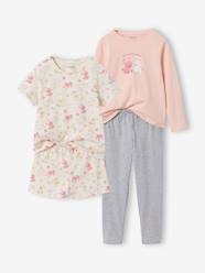 Girls-Pack of 2 short and long rabbit pyjamas 