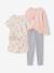 Pack of 2 short and long rabbit pyjamas marl grey 