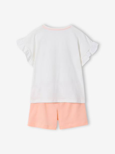 Pack of 2 pyjama shorts with hearts ecru 