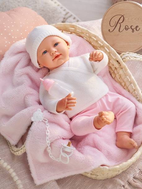 Newborn baby doll 42 cm rose 