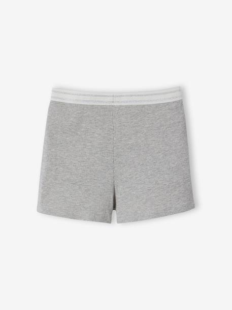 Pack of 2 short and long pyjamas marl grey 
