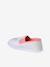 Elasticated Canvas Slippers for Children pale pink+printed pink+rose 