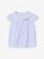 Short-sleeved pyjama playsuit to customise sky blue 