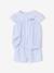 Short-sleeved pyjama playsuit to customise sky blue 