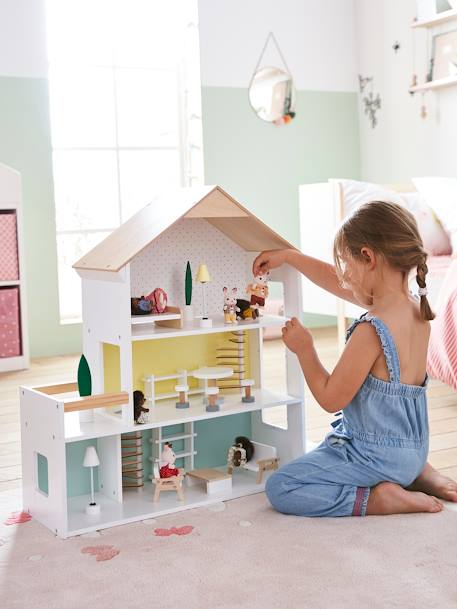 Dolls' House for Their Little Friends - Wood FSC® Certified White 