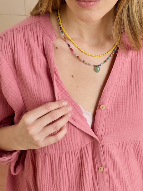 Nursing clothes blouse rose 