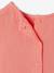 Set of blouse and frilled trousers coral 