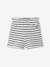 Fancy Knit T-Shirt & Shorts Set for Girls ecru+rose 