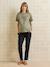 Cotton gauze maternity trouser black 