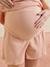 Organic cotton maternity pyjama shorts rose 