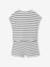 Fancy Knit T-Shirt & Shorts Set for Girls ecru+rose 
