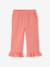 Set of blouse and frilled trousers coral 