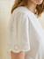 Short-sleeved maternity t-shirt with embroidery ecru 