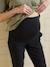 Cotton gauze maternity trouser black 
