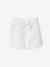 Set of 2 shorts for girls Ella Happy Time white 