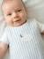 Sleeping Bag in Cotton Muslin for Babies, IN THE CLOUDS striped blue 