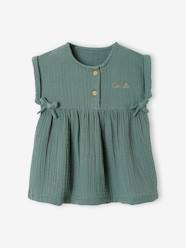 -Dress in Cotton Gauze for Babies