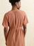 Fluid nursing clothes dress terracotta 