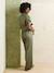 Wide-Leg, Short-Sleeved Lyocell Jumpsuit for Pregnancy & Nursing olive+stone 