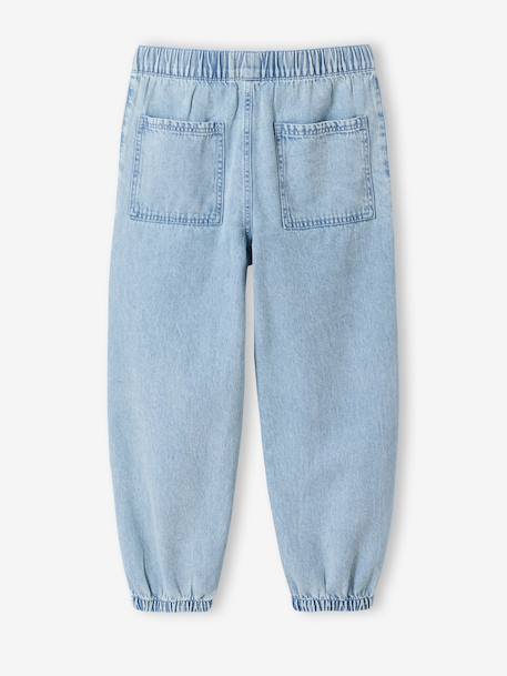 Denim parachute trousers bleached denim 