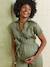 Wide-Leg, Short-Sleeved Lyocell Jumpsuit for Pregnancy & Nursing olive+stone 