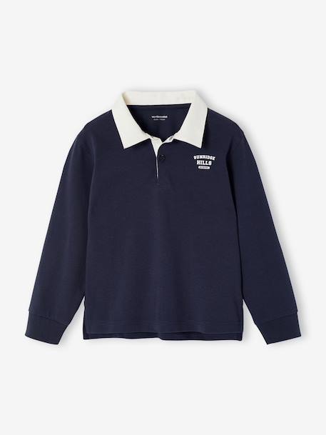 Striped Polo Shirt for Boys aqua green+green+marl grey+navy blue+ochre 
