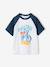 Boy's short-sleeved t-shirt emerald green+ocean blue 